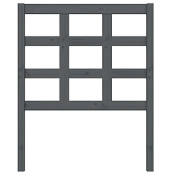 Avis Maison Chic Tête de lit scandinave pour lit adulte,Meuble de chambre Gris 80,5x4x100 cm Bois massif de pin -MN83966