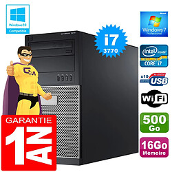 PC Tour DELL 7010 Core I7-3770 Ram 16Go Disque 500 Go Graveur DVD Wifi W7 - Occasion