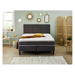 Ensemble Epeda Enchanteur Gris Chiné 160x200 - Double Sommier 