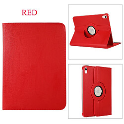 Xeptio Housse rouge Apple iPad 10,9 pouces 2022 4G/5G rotative 360 degres - Etui coque protection iPad 10eme generation - Accessoires pochette iPad 10