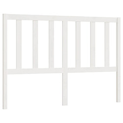 vidaXL Tête de lit Blanc 146x4x100 cm Bois massif de pin