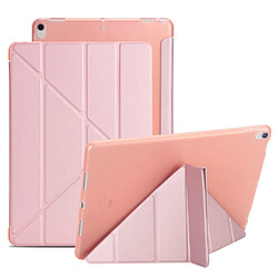 Etui en PU stand en origami or rose pour votre Apple iPad Air 10.5 (2019)/Pro 10.5 pouces (2017)