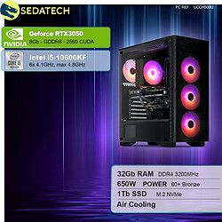 Sedatech PC Gamer • Intel i5-10600KF • RTX3050 • 32Go RAM • 1To SSD M.2 • sans OS