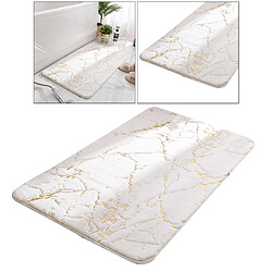 Avis Tapis De Salle De Bain Tapis De Bain Absorbant L'eau Tapis De Sol De Chevet Blanc 40x60cm