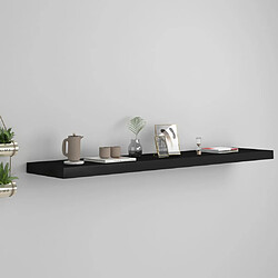 vidaXL Étagère murale flottante noir 120x23,5x3,8 cm MDF