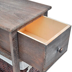 Acheter vidaXL Table de chevet Bois Marron