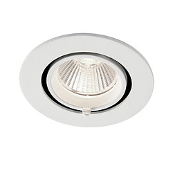 Saxby Downlight Encastrable Rond 10,5W CCT 10,5W Peinture Blanc Mat