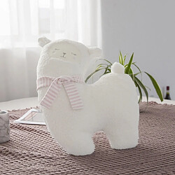 Universal Poupée de couple mignonne d'alpaga de 43 cm en peluche animal mouton chaud coussin coussin couverture enfant/bébé anniversaire cadeau de Noël | oreiller de luxe