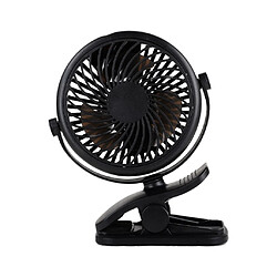 Clip On Ventilateur Vent Fort USB Ventilateur Silencieux à Faible Bruit Pour Dorm Office Black