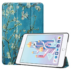 Etui en PU support triple motif imprimé doux-sucré d'hiver pour votre Apple iPad mini (2019)