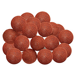 Atmosphera, Createur D'Interieur Guirlande 20 boules Dune D6 cm Terracotta - ATMOSPHERA