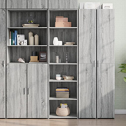 vidaXL Buffet haut sonoma gris 50x41x185 cm bois d'ingénierie