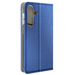 Avizar Étui pour Samsung Galaxy S24 Plus Porte carte Collection Smart Bleu