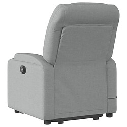 Acheter vidaXL Fauteuil de massage inclinable Gris clair Tissu