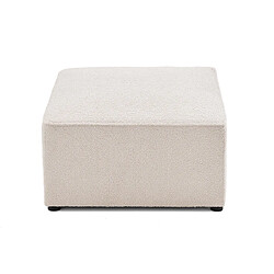 Bestmobilier Topaze - pouf - en tissu bouclette