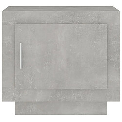 Avis Maison Chic Table basse,Table Console Table d'appoint, Table pour salon Gris béton 51x50x45 cm Bois d'ingénierie -MN89021