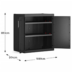 Acheter Keter Armoire de rangement basse Detroit XL Noir