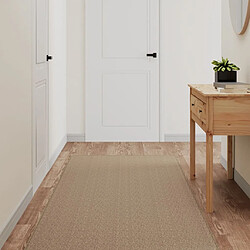 vidaXL Tapis de couloir aspect sisal sable 80x200 cm