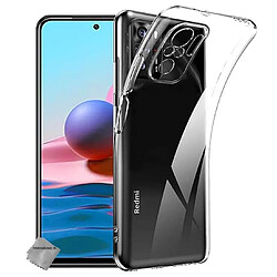 Htdmobiles Coque pour Xiaomi Poco M5s - housse etui silicone gel fine + film ecran - TRANSPARENT TPU