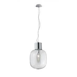 Fan Europe Suspension Fellins 1 ampoule Métal,Verre Chrome