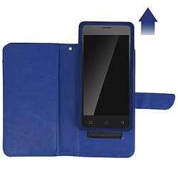 Acheter Avizar Etui Universel Smartphone Housse Portefeuille 6 Porte-carte bleu Taille s