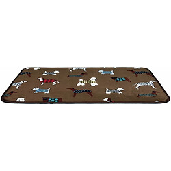 Trixie 37124 FunDogs Tapis de Bain Marron 90 × 68 cm