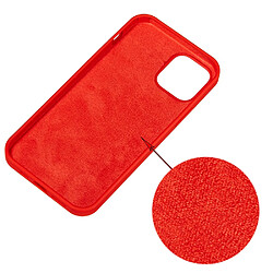 Coque en silicone couleur unie rouge pour votre Apple iPhone 13 Pro Max 6.7 pouces