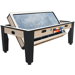 Catenaccio Table multi jeux 7FT industrielle convertible billard hockey bois clair (couleur : Bois) pas cher