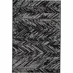 Vivaraise Tapis en polypropylène noir Evora 230 x 160 cm.