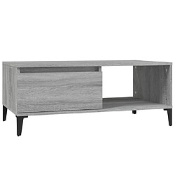 Maison Chic Table basse,Table Console Table d'appoint, Table pour salon Sonoma gris 90x50x36,5 cm Bois d'ingénierie -MN61887