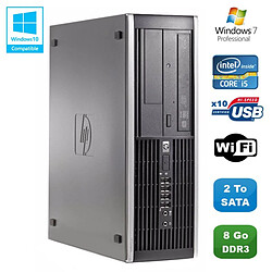 PC HP Compaq Elite 8100 SFF Intel Core i5 650 3.2GHz 8Go 2To Graveur WIFI W7 - Occasion