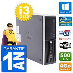 PC HP Compaq Pro 6300 SFF Intel i3-2120 RAM 4Go Disque Dur 500Go Windows 10 Wifi - Occasion