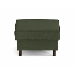 Lisa Design Jake - pouf en velours côtelé - pieds bois foncé pas cher