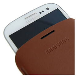 Samsung Cover Pouch Custodia ad Astuccio EFC-1G6LDECSTD per Galaxy S3 I9300 Marrone