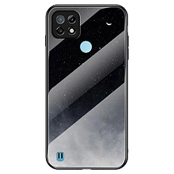 Coque en TPU Antichoc Hybride Motif Ciel étoilé étoilé noir pour votre Realme C21