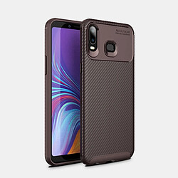 Wewoo Coque Étui de protection en TPU amovible à couverture totale et série Beetles pour Galaxy A6s (Marron)