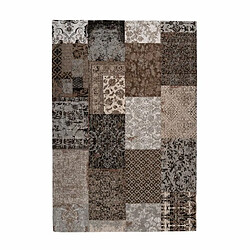 Paris Prix Tapis Tissé Vintage Patchwork Symphony Marron 120 x 170 cm