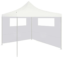 vidaXL Paroi latérale de belvédère avec fenêtres 6x2 m Blanc