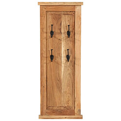 Avis vidaXL Porte-manteaux 2 pcs Bois massif d'acacia 38x100 cm