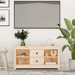 Maison Chic Meuble TV scandinave - Banc TV pour salon 103x36,5x52 cm Bois de pin massif -MN78039