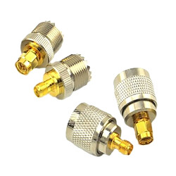 4x Fiche De Test Plaquée Or Pour Adaptateur Coaxial Coaxial RF Pour Connecteur UMA - SMA PL-259 pas cher