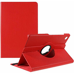 Etui rotatif en simili cuir pour Asus T101HA 10.1" Rouge -VISIODIRECT-