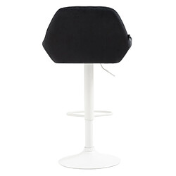 Non Tabouret de bar Braga velours blanc pas cher