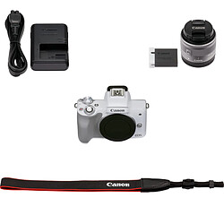 Acheter Canon EOS M50 Mark II + M15-45 S EU26 MILC 24,1 MP CMOS 6000 x 4000 pixels Blanc