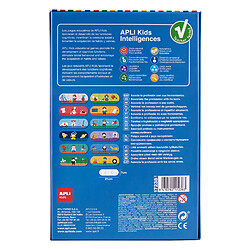 Puzzle Apli Métiers et Outils - 36 Pièces 7x7 cm - Carton 2mm Finition Brillante - Développe Compétences et Capacités - Idéal pour les 3 Ans - Coloré