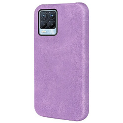 Coque en TPU + PU anti-empreintes digitales, anti-rayures, violet pour votre Realme 8 Pro/Realme 8