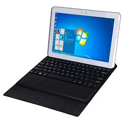 Acheter Wewoo Clavier QWERTY noir pour 10 pouces Windows 7/8/10 Tablette Tactile Bluetooth Matte Texture étui en cuir avec support