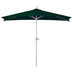 Avis Decoshop26 Parasol demi-rond pour balcon uv 50+ polyester/aluminium 3kg 270 cm vert sans pied 04_0007903