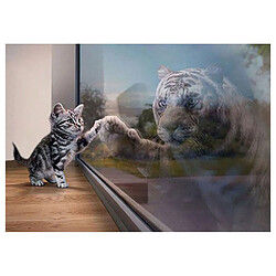 Animal photo bricolage diamant peinture point de croix 5D diamant peinture - Multicolore