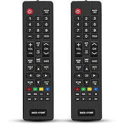 SANAG 2 Pcs Telecommande Universelle Pour Samsung Smart Tv Bn59-01199F Aa59-00603A Aa59-00741A Aa59-00786A, Remplacement Telecommande Universelle Compatible Avec Samsung Tv